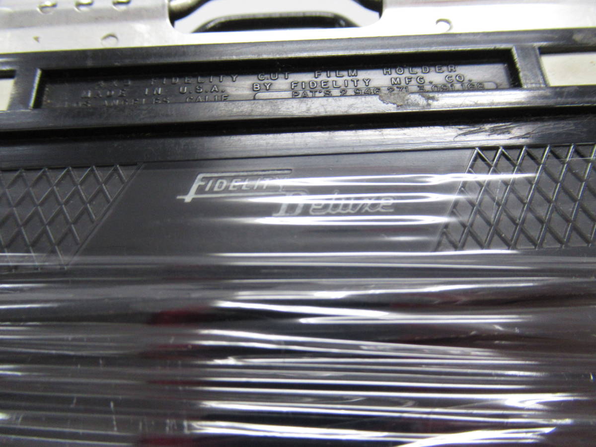 FIDELITY/フィデリティ】Deluxe/③/4×5/カットフィルムホルダー/35枚