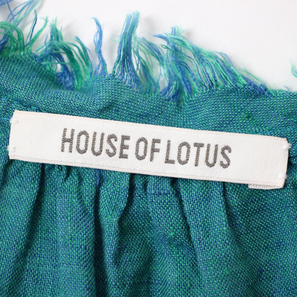 HOUSE OF LOTUS ハウスオブロータス ウォッシュリネンブラウス未使用