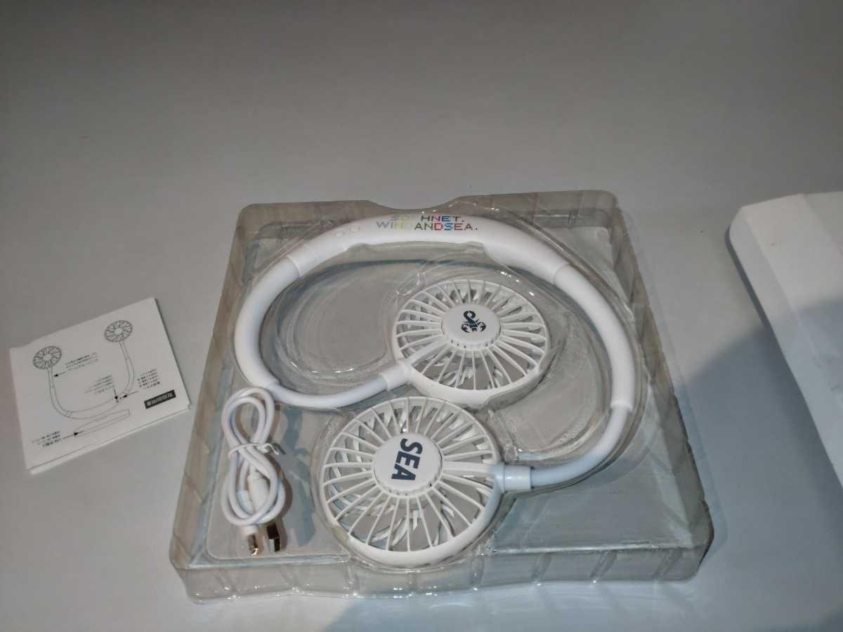 SOPHNET. WDS NECK FAN WIND AND SEA WHITE