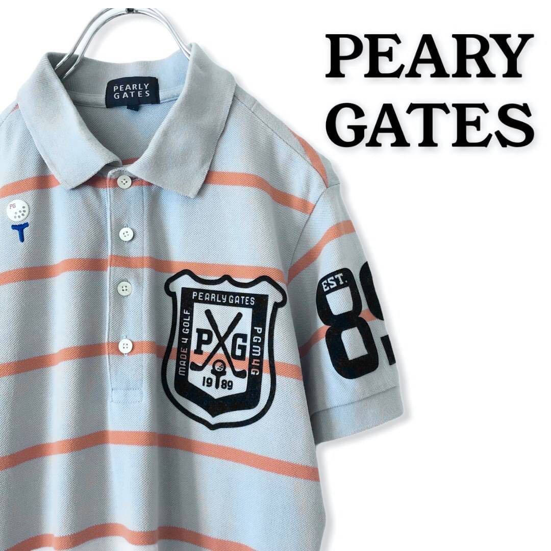 【新品】パーリーゲイツポロシャツ　サイズ4 パーリーゲイツ ポロシャツ サイズ4 PEARLY GATES ネイビー