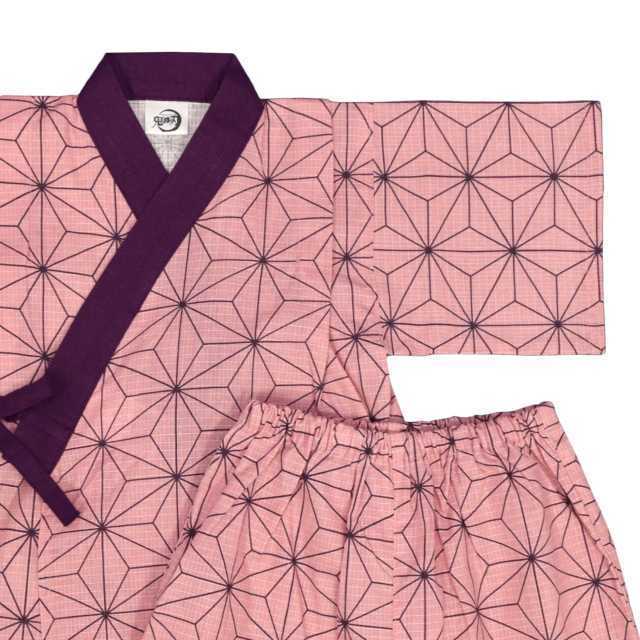鬼滅の刃 ねずこ 麻の葉柄 甚平 子供 綿100 ピンク 95 100 95 104cm 売買されたオークション情報 Yahooの商品情報をアーカイブ公開 オークファン Aucfan Com