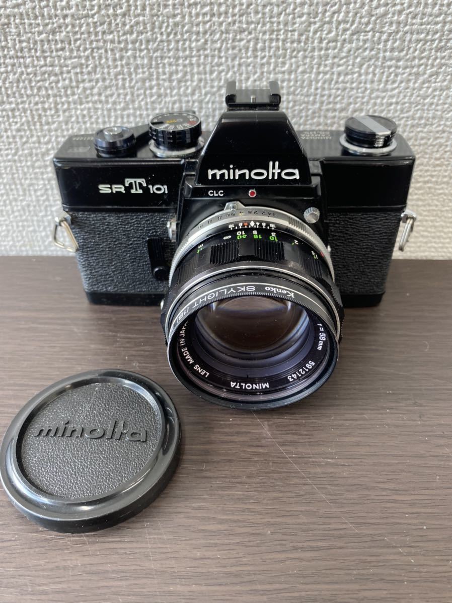 MINOLTA SRT101 フィルムカメラ / MC-ROKKOR-PF 1:4 f＝58mm レンズ