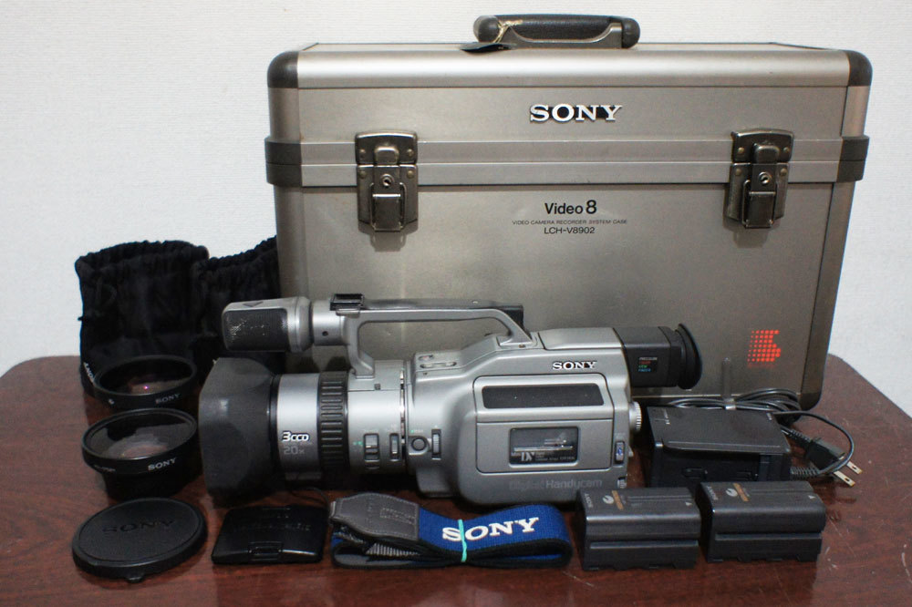 1円～Sony【 DCR-VX1000 】miniDV セミフィッシュアイとワイコンおまけ