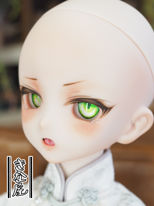 きな屋】DDH-10 カスタムヘッド (セミホワイト肌)+アイ ※ソフビ盛り 