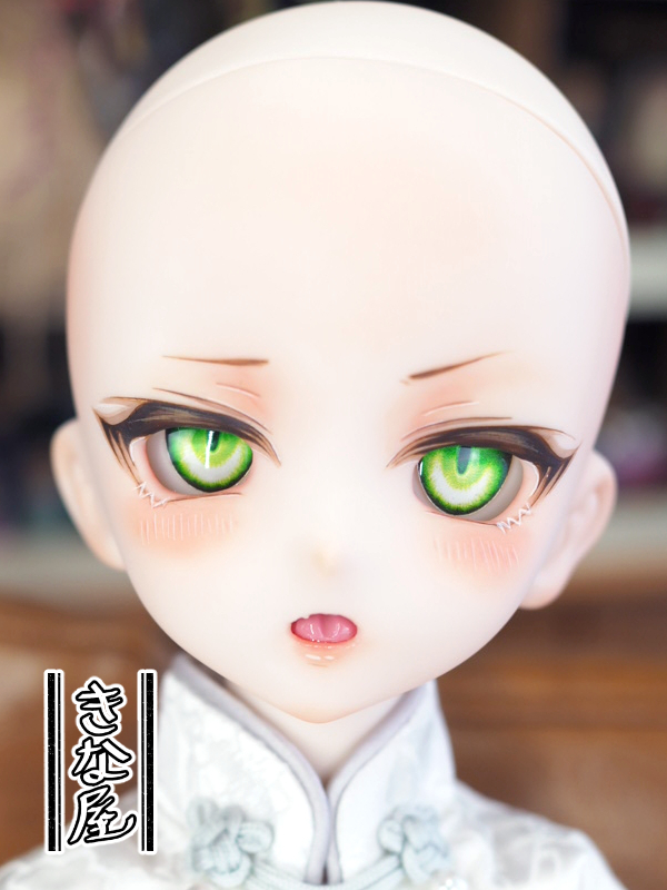 きな屋】DDH-10 カスタムヘッド (セミホワイト肌)+アイ ※ソフビ盛り 