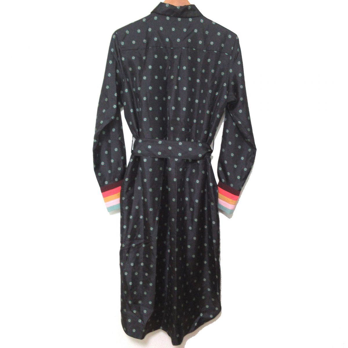 美品 2018AW Paul Smith ポールスミス 花柄 総柄 長袖 ベルテッド 