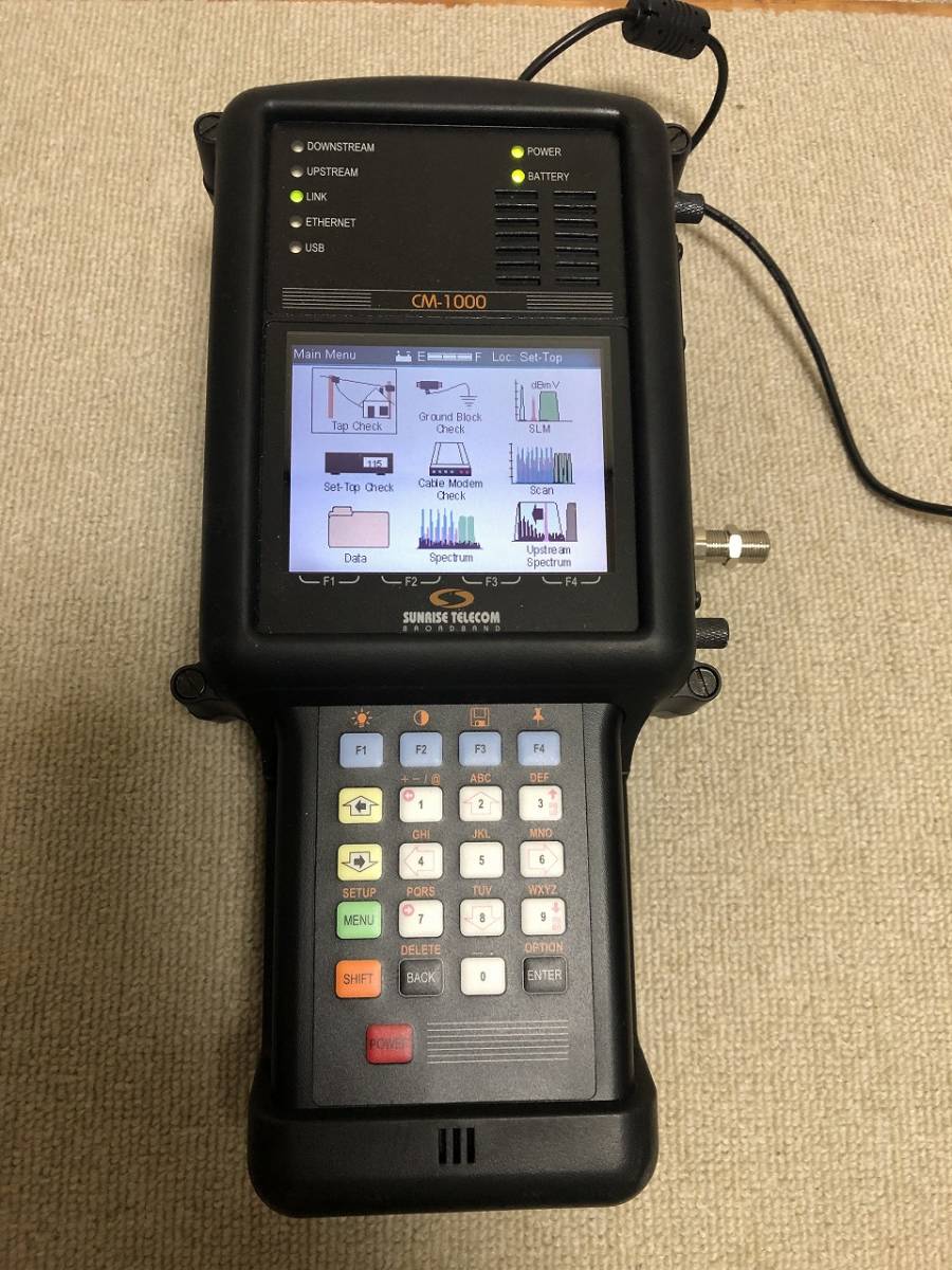 お買い得，格安 Sunrise Telecom ケーブルモデムアナライザー CM-1000セット 品(電気計測器)｜売買されたオークション情報、yahooの商品情報をアーカイブ公開 - オークファン 電気計測器