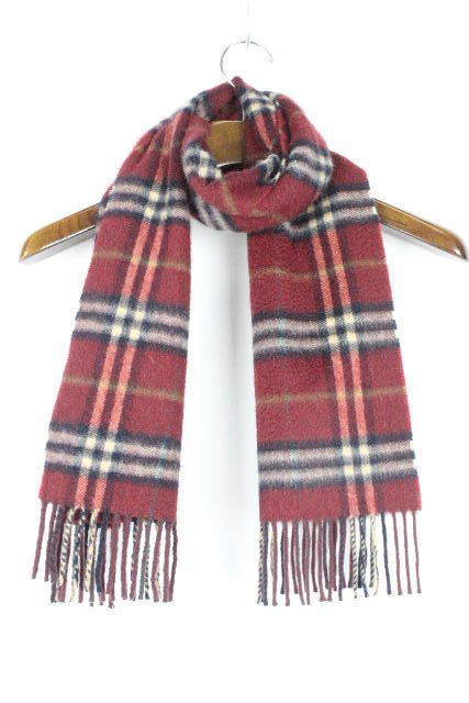 Burberry's イギリス製 カシミア100% マフラー チェック柄 バーバリー