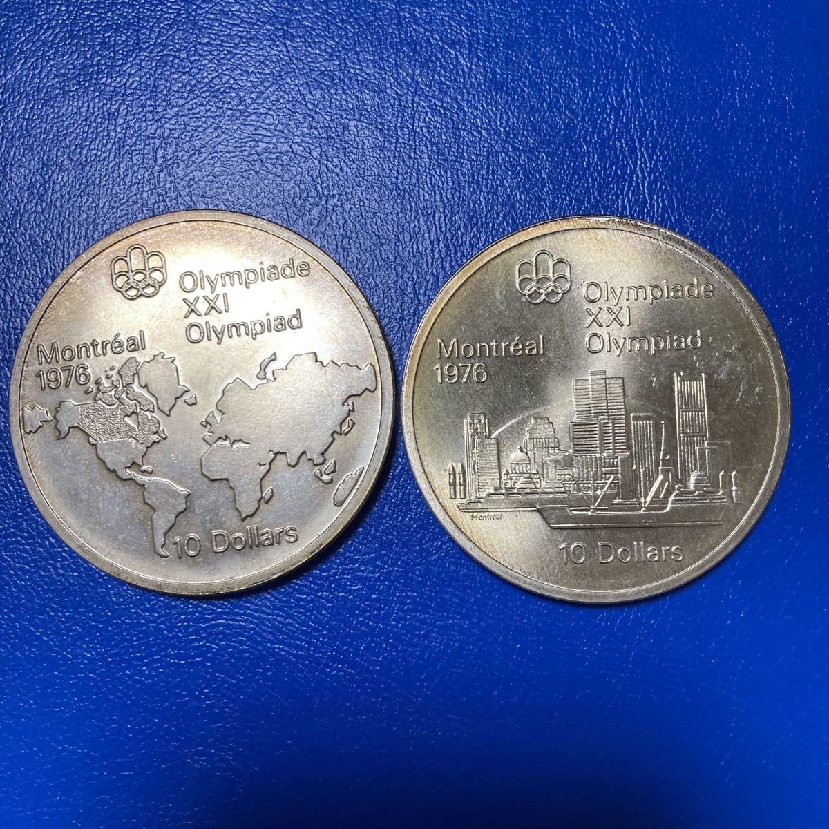 銀貨 カナダオリンピック記念銀貨2枚 未使用 トーンあり
