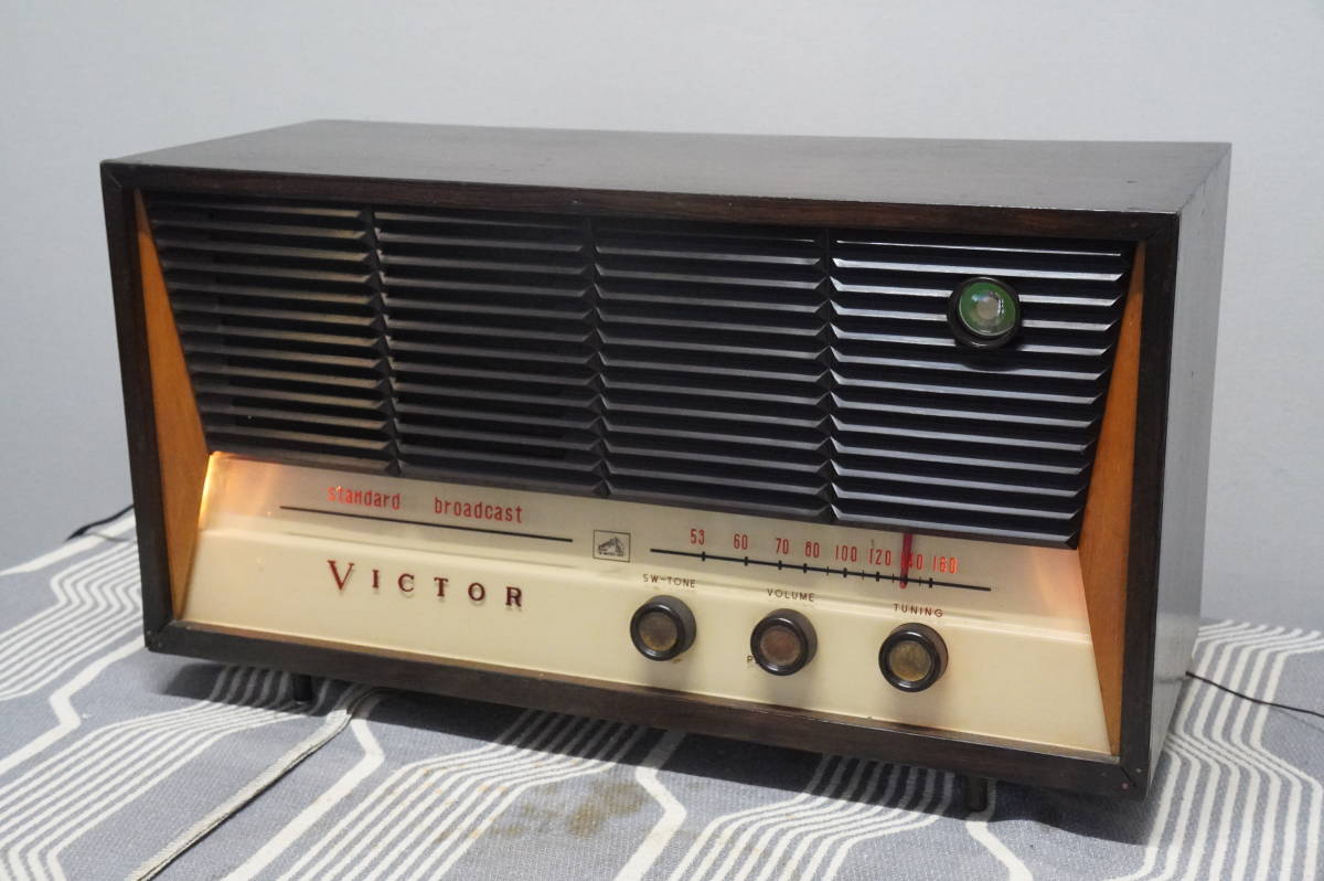 4 VICTOR ビクター R-615 真空管ラジオ 要修理の入札履歴 - 入札者の順位