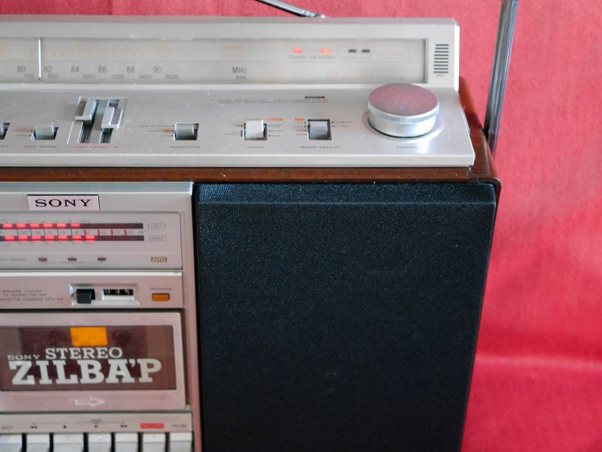 昭和レトロ SONY CFS-V8 AMS付 Boombox 3way speaker FM/AM ステレオ 高級 アンティーク ラジオカセットレコーダー【動作確認済み商品】_6