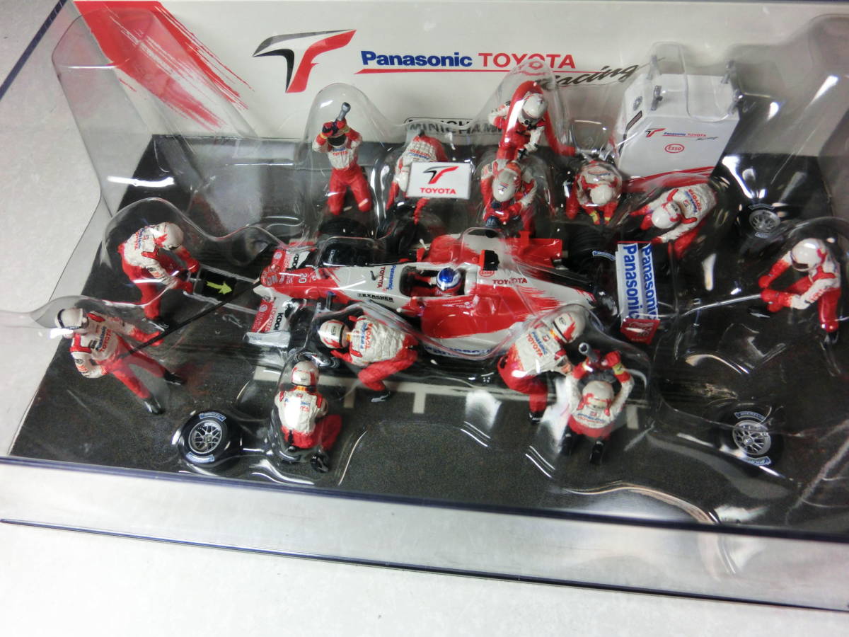 ミニチャンプトヨタピットストップジオラマ TF102 ○ミニチャンプス○トヨタ ピットストップジオラマ○1⁄43 Toyota