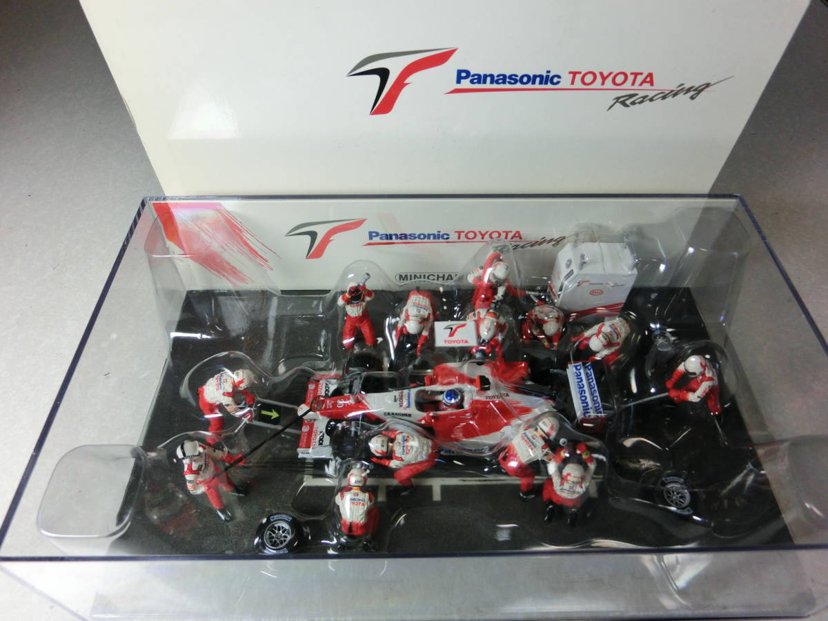 TF102 ○ミニチャンプス○トヨタ ピットストップジオラマ○1⁄43 Toyota