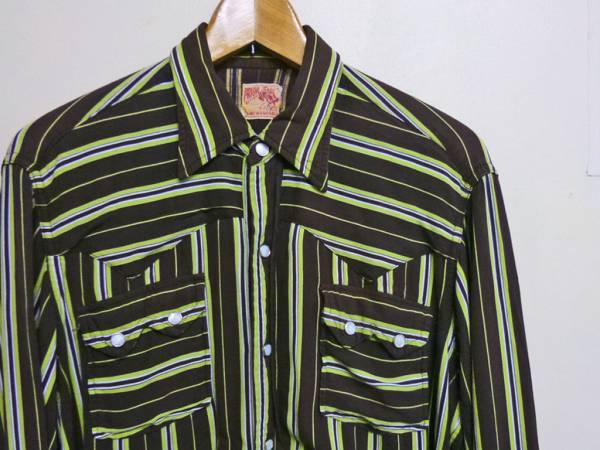 N764ビンテージ【50s】PRIORレーヨン ウエスタンシャツ