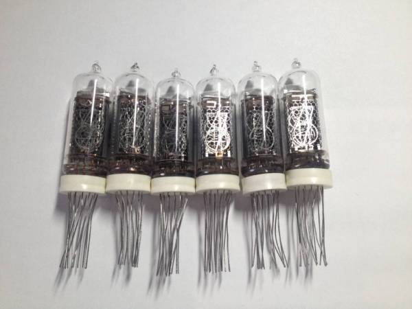 IN-14 6本 点灯確認済ニキシー管 新古品 全数字、コンマ、全管