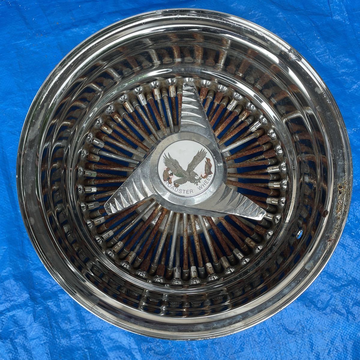旧車用 深リム ワイヤーホイール ROADSTER WHEEL 13インチ 13×7JJ ET