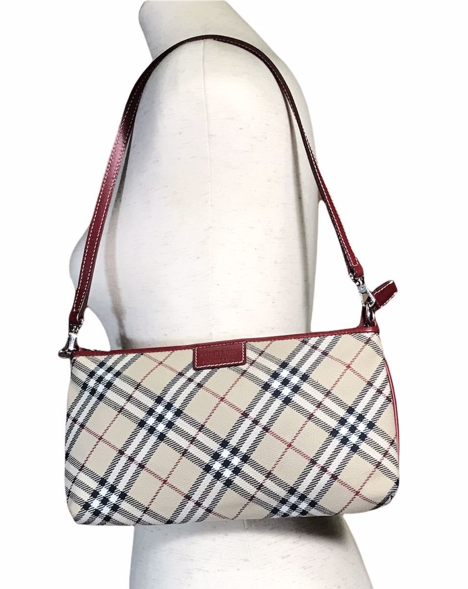 希少BURBERRYバーバリーブルーレーベル　アクセサリーポーチ　ノバチェック バーバリー ブルーレーベル☆BURBERRY ノバチェック柄 アクセサリー