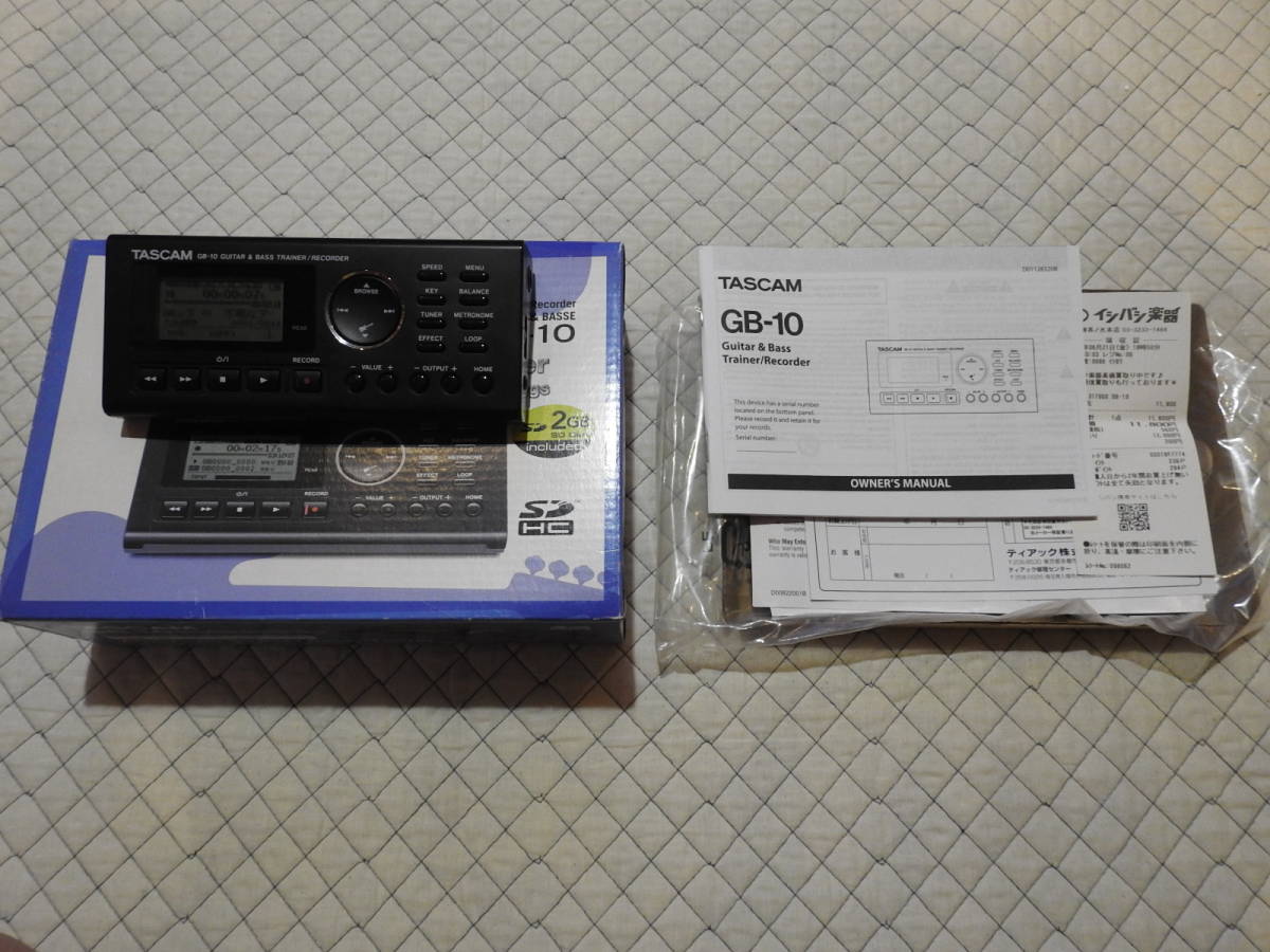 TASCAM GB-10 ギター&ベース トレーナー マルチエフェクター GB-10