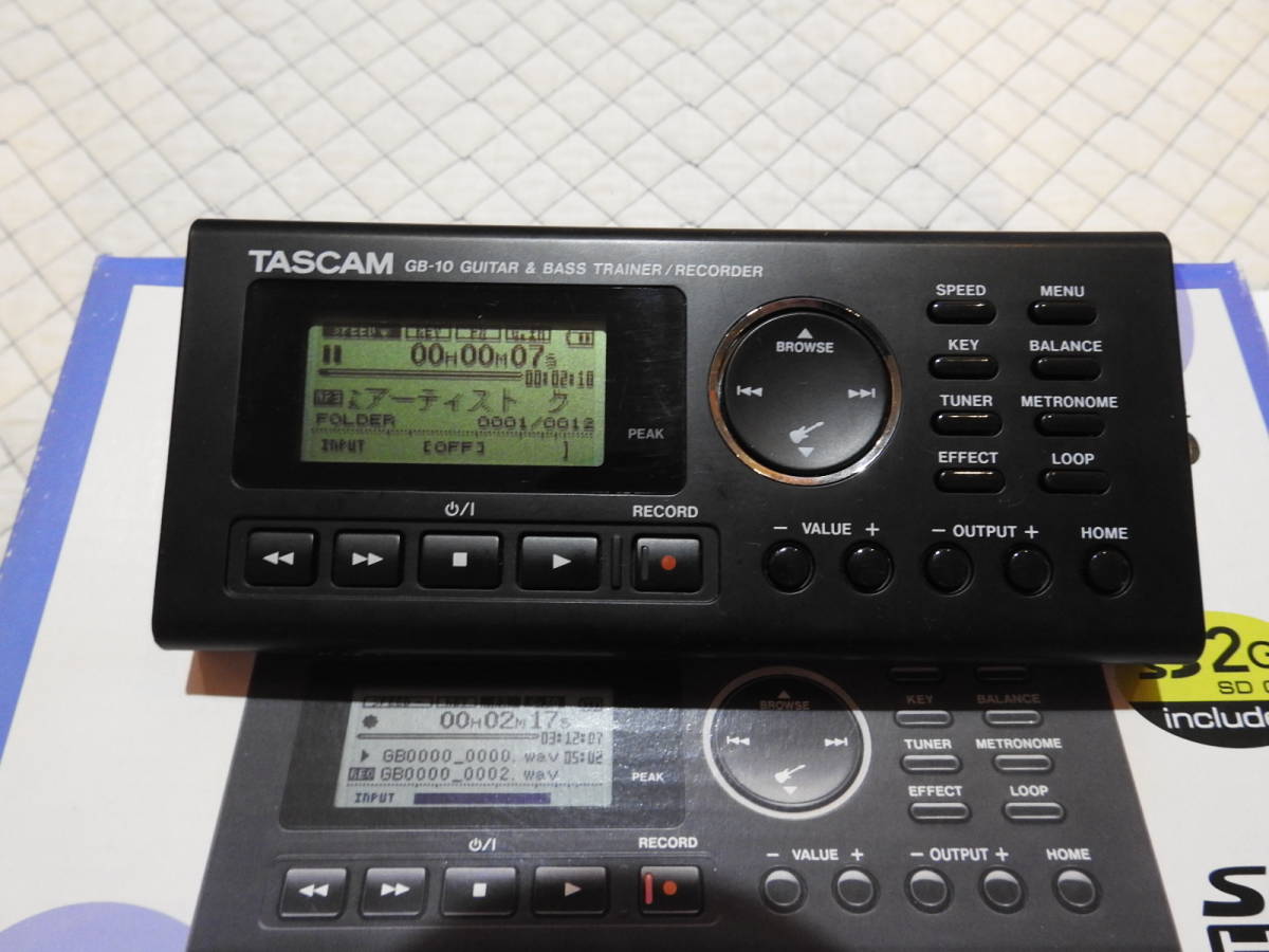 TASCAM GB-10 ギター&ベース トレーナー マルチエフェクター GB-10
