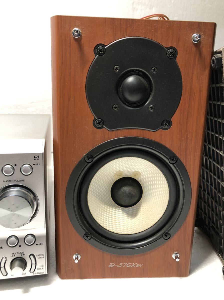 サ5425T☆ONKYO DVDシステムコンポ FR-7GXDV スピーカー D-SGXDV 動作OK