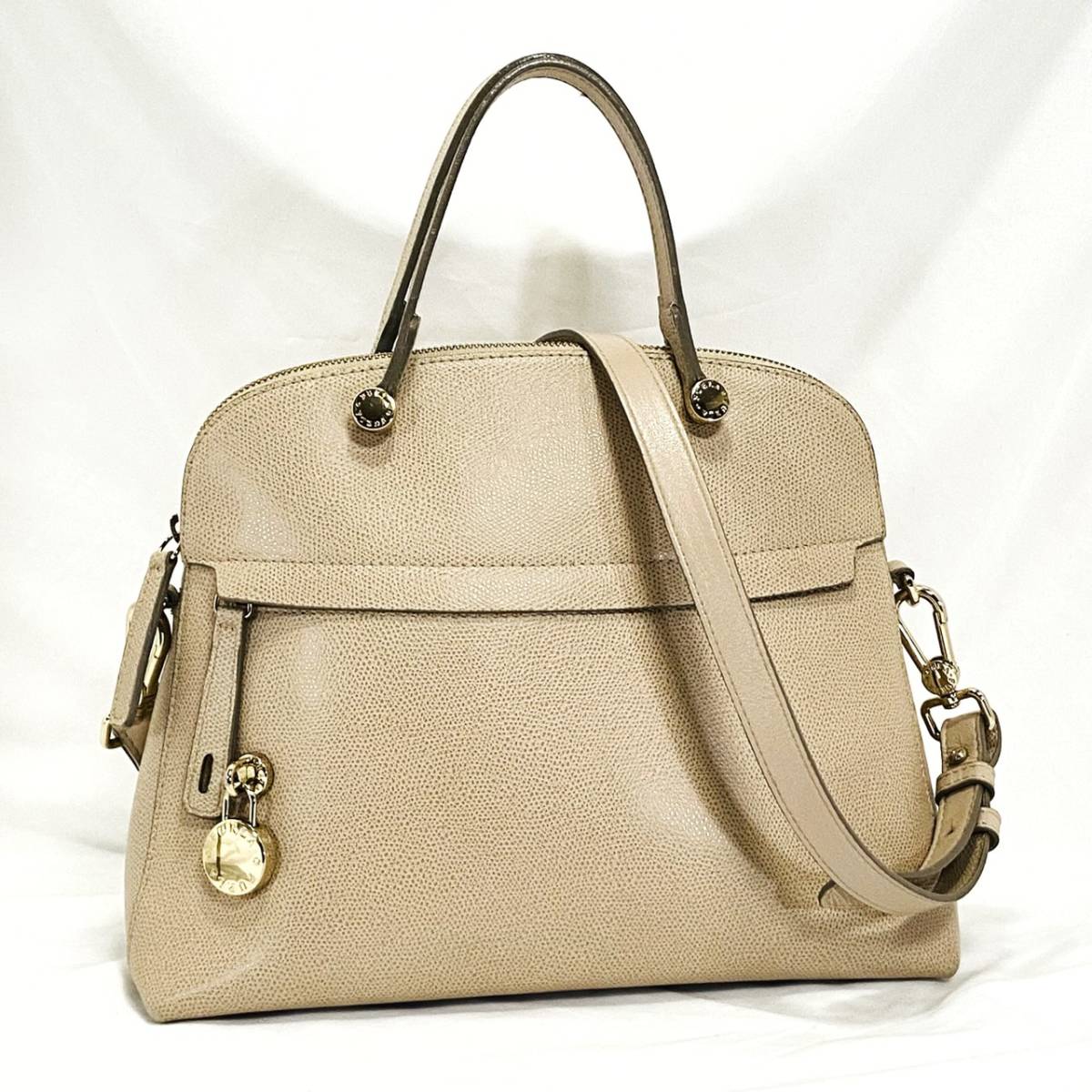 美品✨FURLA フルラ パイパー レザー 2WAY ハンドバッグ 【人気廃盤 
