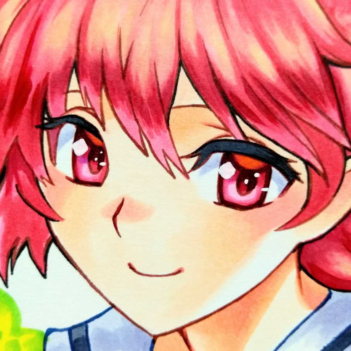 手描同人：獅堂光☆魔法騎士レイアース 約A4ケント紙 コピック 手描き 
