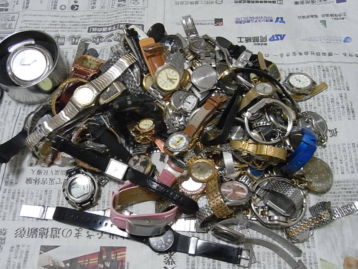 60サイズ 腕時計 まとめて クォーツ ジャンク メンズ　レディース デジタル アナログ 懐中時計 セイコー アルバ 