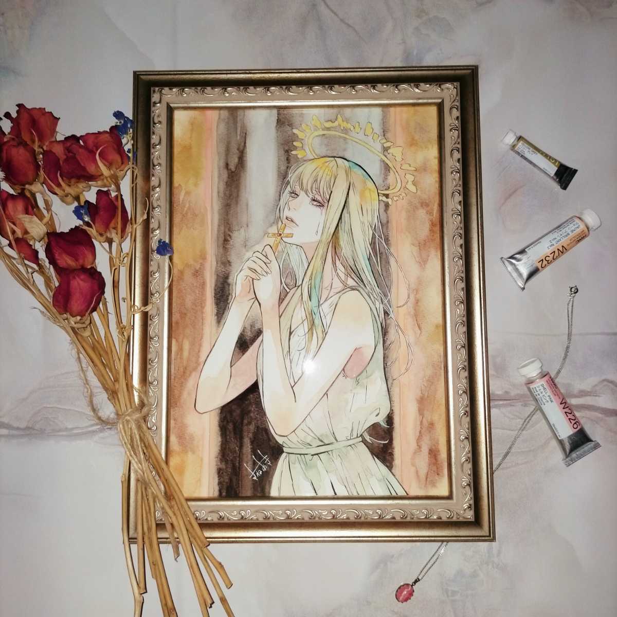 絵画 アンティーク風 不良