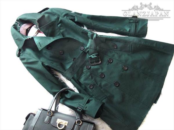 DC31*限定1*9号*深緑*定番人気♪上品トレンチコート*glanzjapan