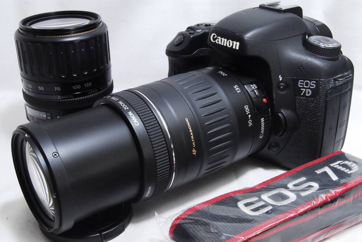 CANON キャノン EOS 7D Wレンズセット 300mm超望遠 安心の付属充実＋ 