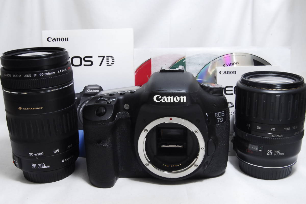 CANON キャノン EOS 7D Wレンズセット 300mm超望遠 安心の付属充実＋ 