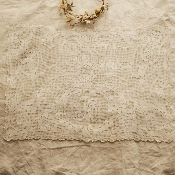 22年秋冬新作 フランス アンティーク ハンドフィレ レース エンジェル フラワーバスケット 雑貨 Www Kachinastainedglass Com