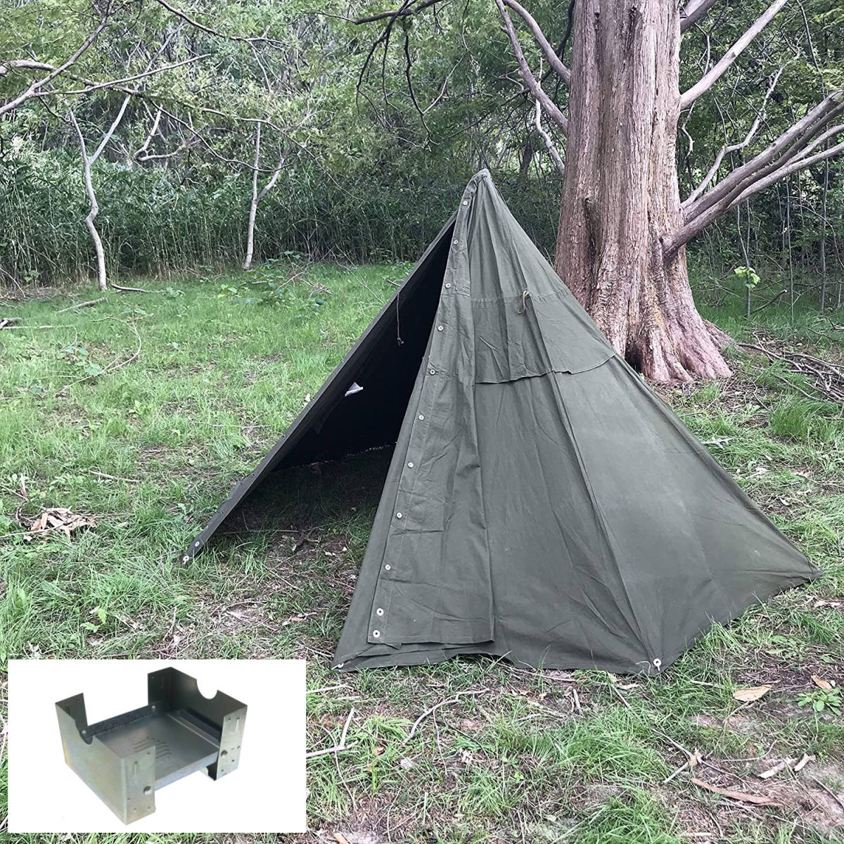 ネイビーカラーポーランド軍ポンチョテント一式 サイズ2 ポーランド軍