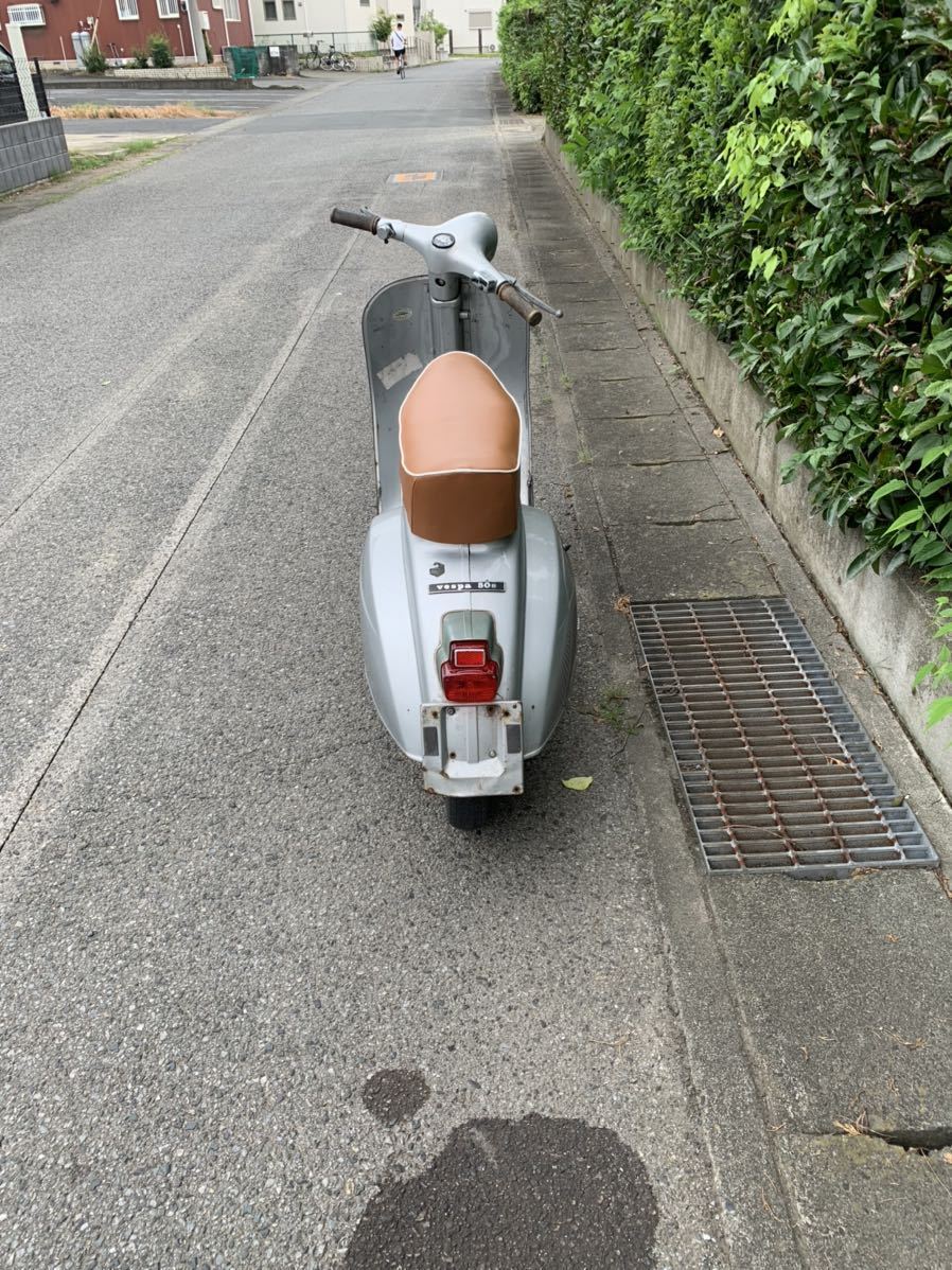 ベスパ 50S キック、火花OK 不動レストアベースに シート張り替え済み