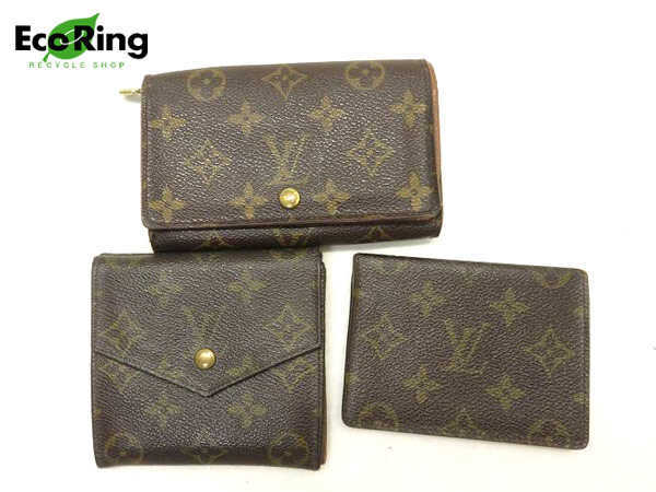 モノグラム ヴィトン 財布 1円 LOUIS カードケース VUITTON パスケース