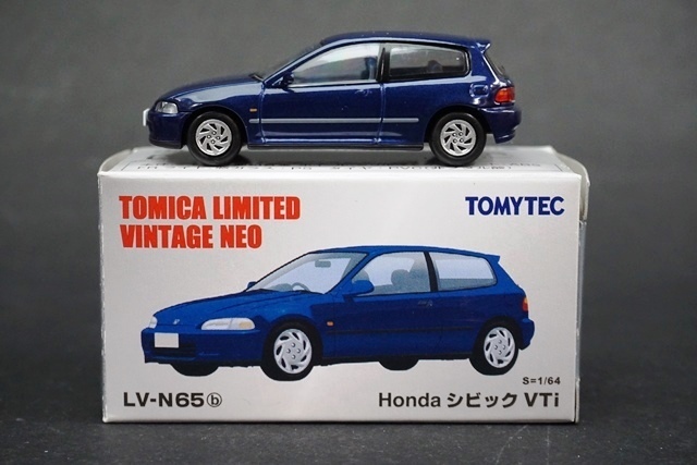 TOMICA トミカリミテッド ヴィンテージ ネオ 1/64 HONDA ホンダ シビック VTi 紺 LV-N65b