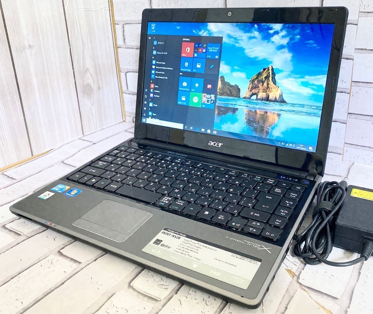 ●○●acer ASPIRE 3820T-N52B Core i5 M450 2.4GHz/4GB/320GB/13.3インチ/Win10搭載 Office365 永続版導入済み●○●