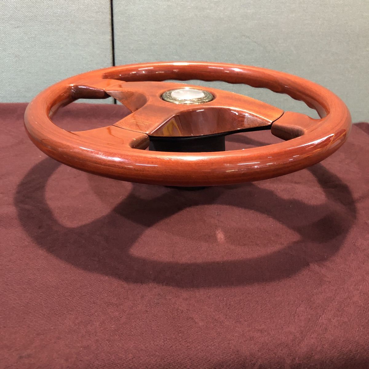 renoma レノマ ウッド ステアリング 当時物 ハンドル 外径約36cm 現状品