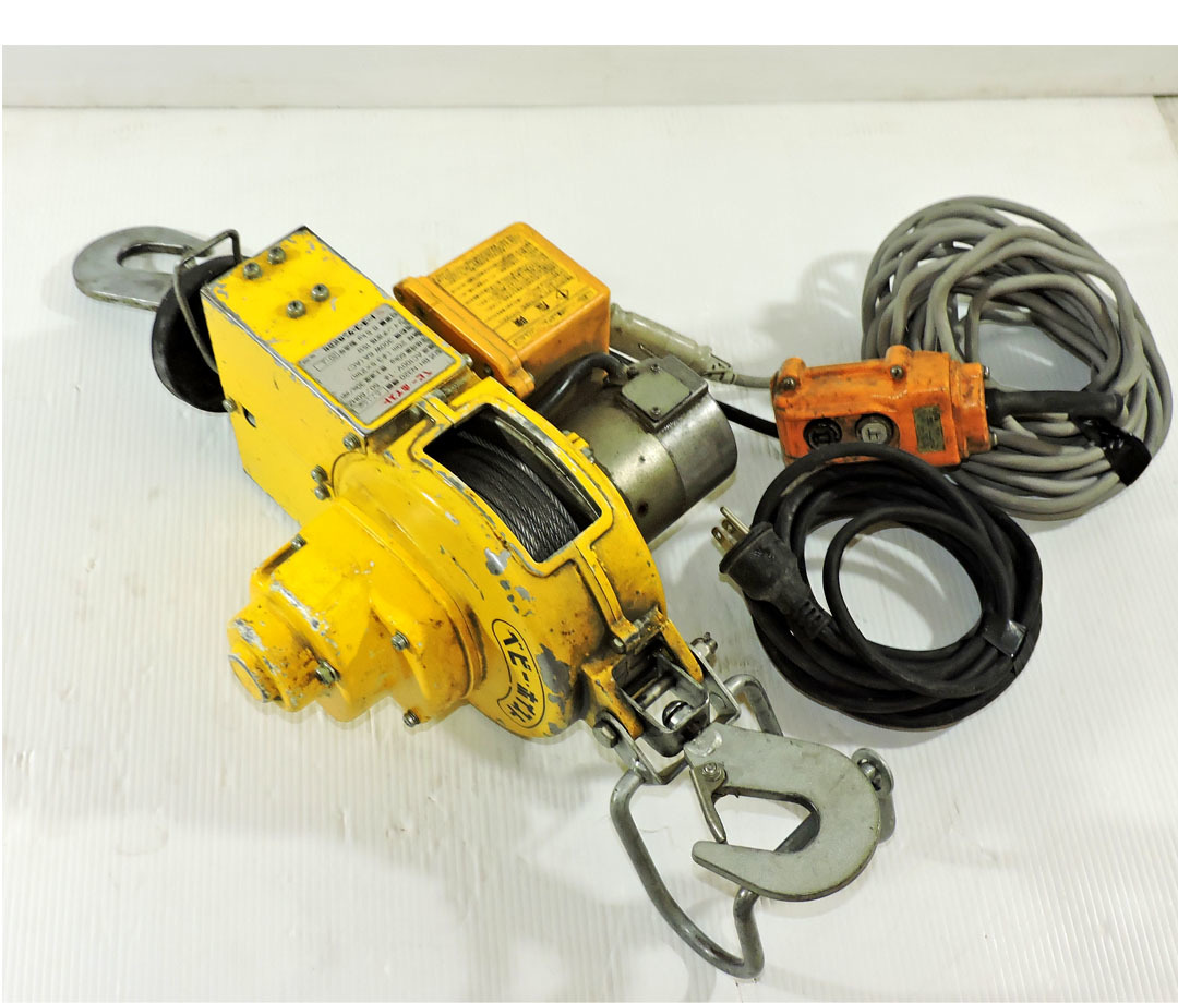 トーヨーコーケン BH-N320 ベビーホイスト 電動ホイスト 小形電動ウィンチ 揚程20m 60 Kg 100V 中古品