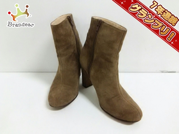 ファビオルスコーニ ショートブーツ 36 レディース ベージュ