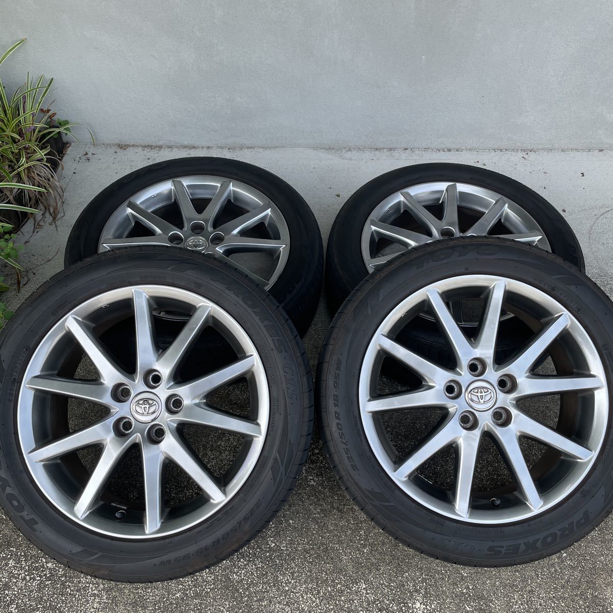 エスティマ 純正 ハイグロス 18x7J 114.3/5H +51 TOYO プロクセス C1S