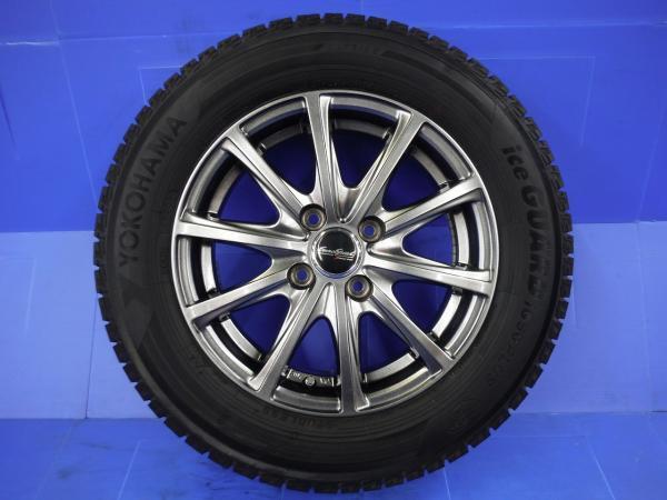 送料無料 中古 マルカサービス EUROSPEED 5.5J-14 +38 4H100 ヨコハマ アイスガード IG50+ 175/70R14 84Q 2018年製 シエンタ ヴィッツなど