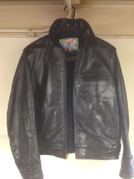 aero leather ライダースジャケット エアロレザー サイズ38