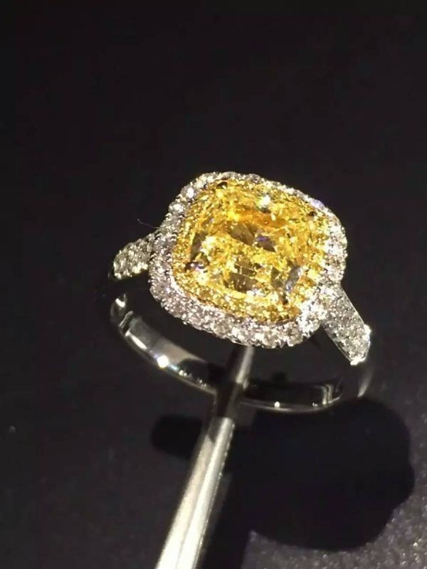 価格破壊！超高級！【最高の贈り物】1円～ ◆ 希少品リング 超大粒 3ct YELLOW ダイヤモンドリング 指輪【プラチナ仕上】