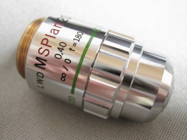 ○オリンパス○顕微鏡対物レンズ/LWD MSPlan 20 0.40○USED/237