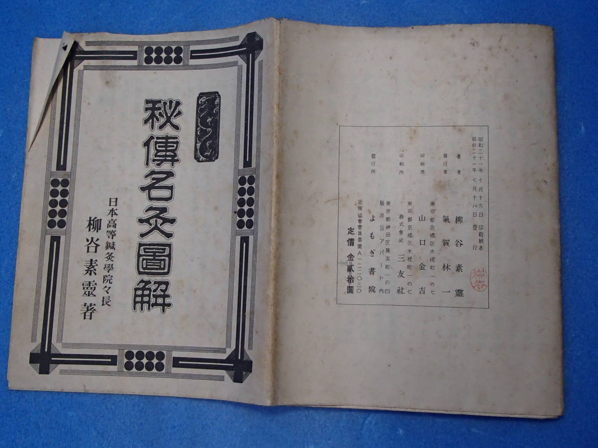 ⁄ 素霊の一本鍼 『柳谷秘法一本鍼伝書』を現代臨床に : 鍼灸医術の門