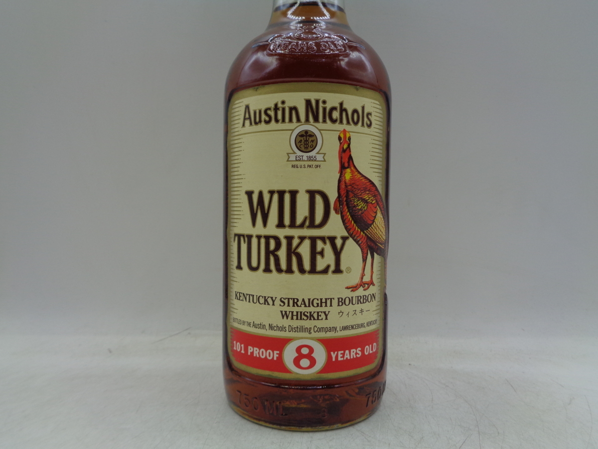 8年 TURKEY ワイルドターキー : 古酒・未開栓WILD WILD 古酒 旧 750ml