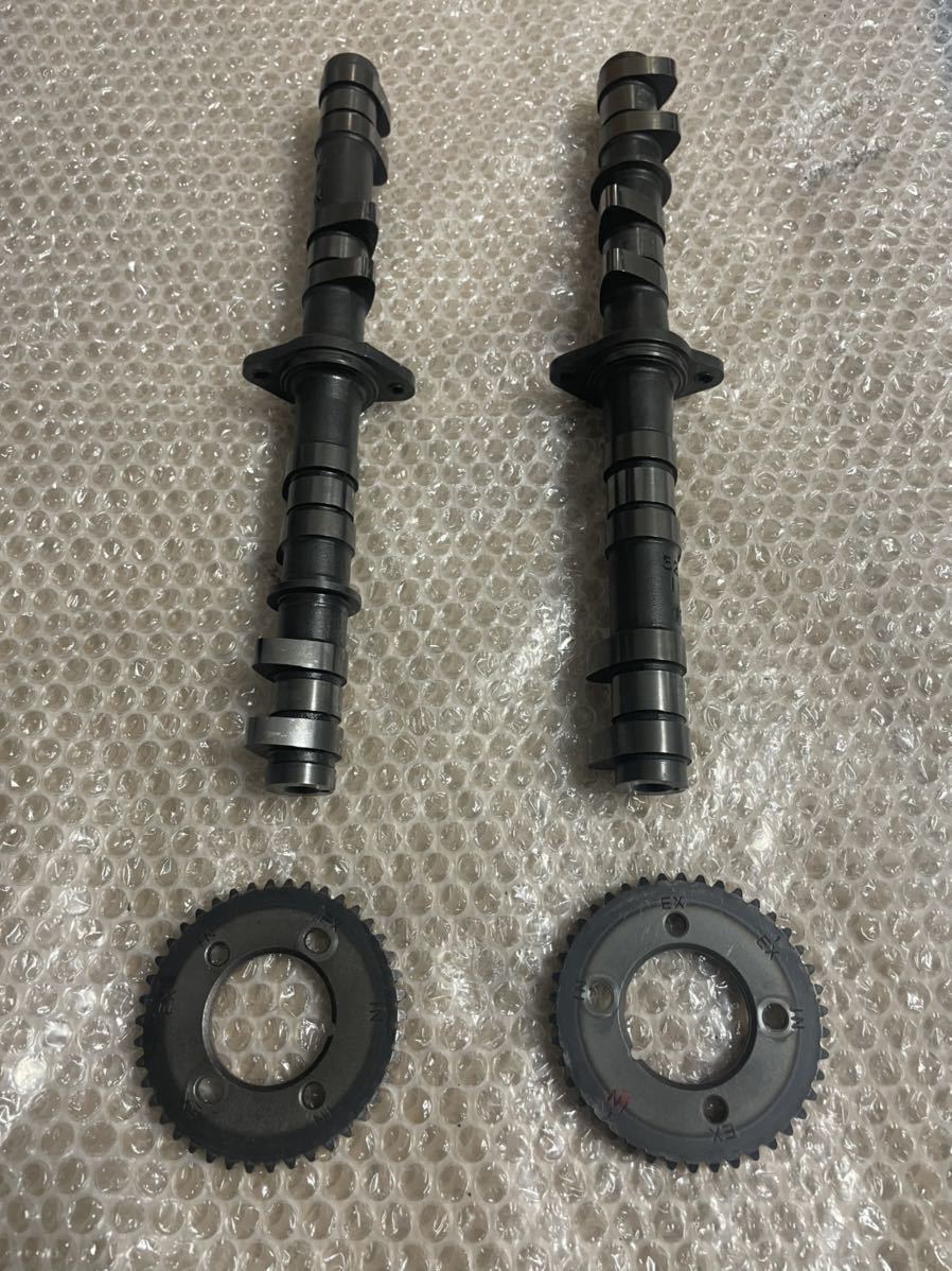 ZRXハイカム ZZR600 EU仕様100馬力フルパワーカムシャフト 希少 バーニア加工済みスプロケ付き ZRX400、ZZR400に流用、ハイカム