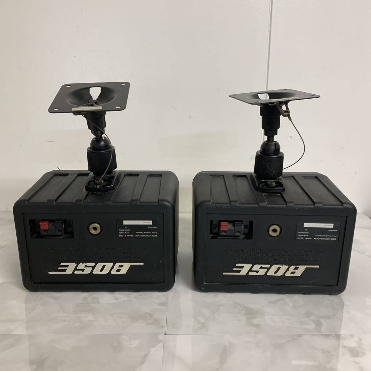 T-03 BOSE ボーズ 111AD ペアスピーカー ブラックカラー オーディオ