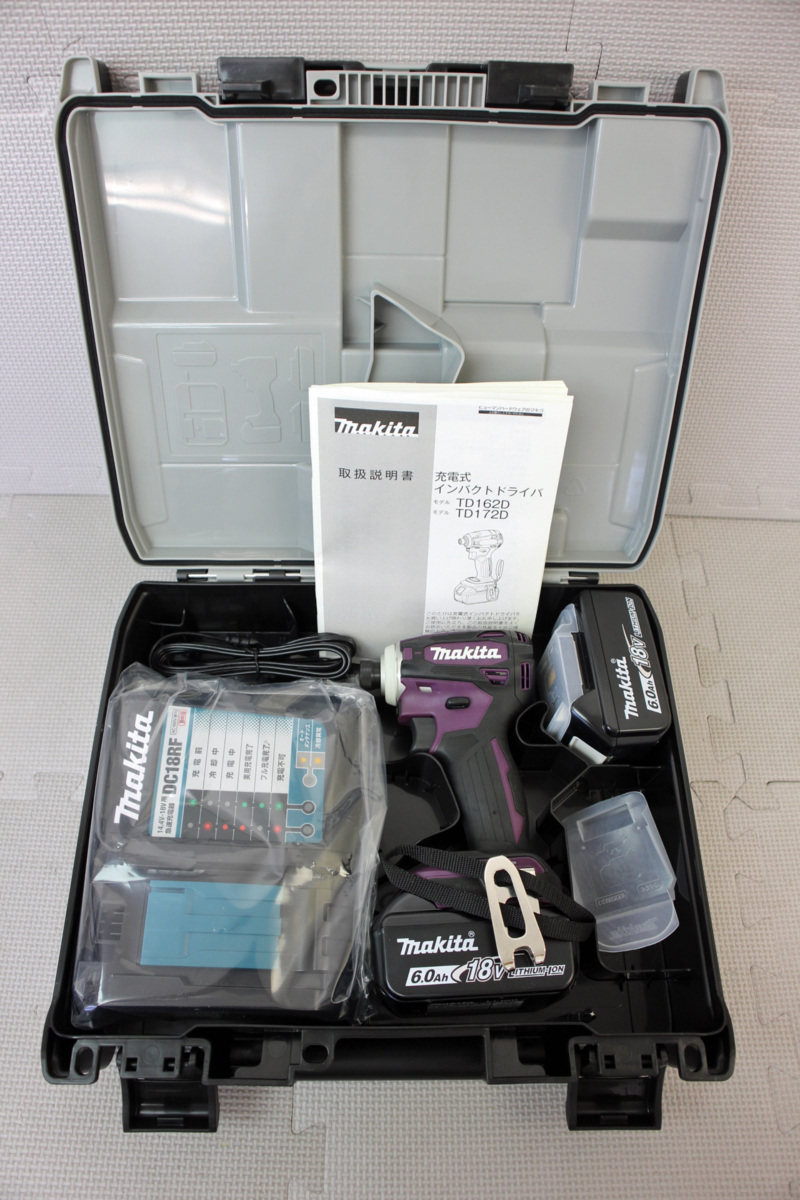 □開封済み・美品□ マキタ Makita / インパクトドライバ TD172DGXAP オーセンティックパープル (管理No.1221852)